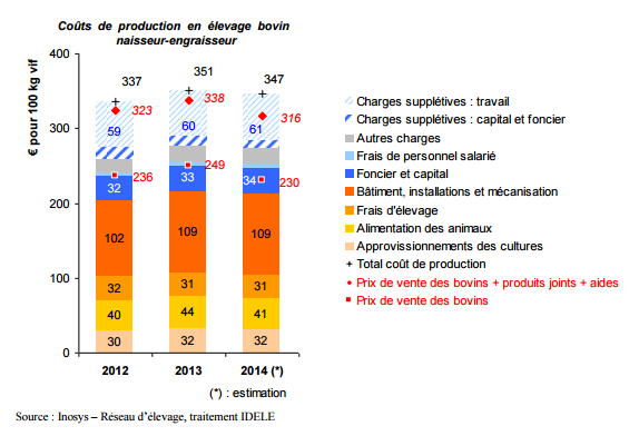 Cout de production en élevage bovin