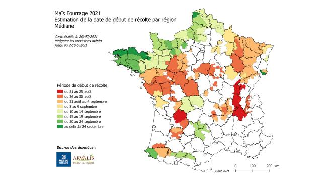 Les premiers chantiers d’ensilage attendus à partir du 20 août. CP : Arvalis Les premiers chantiers d’ensilage attendus à partir du 20 août. CP : Arvalis