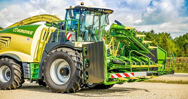 Krone présente une protection frontale intégrée sur tête de récolte XCollect. CP : Krone. Krone présente une protection frontale intégrée sur tête de récolte XCollect. CP : Krone.
