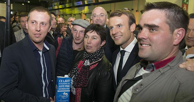 « Il n’est plus possible aujourd’hui qu’en France, un tiers des agriculteurs gagne moins de 350 euros par mois », a affirmé le président de la République, Emmanuel Macron. © Cheick Saidou/Min.Agri.Fr